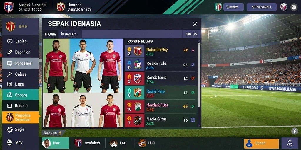 Screenshot menunjukkan antarmuka utama yang menarik.