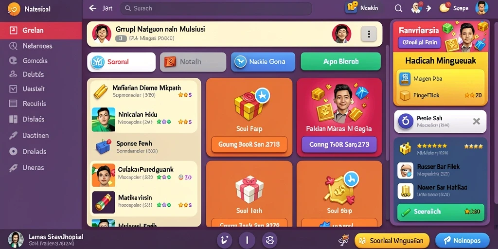 Tampilan antarmuka yang menarik dan mudah digunakan.