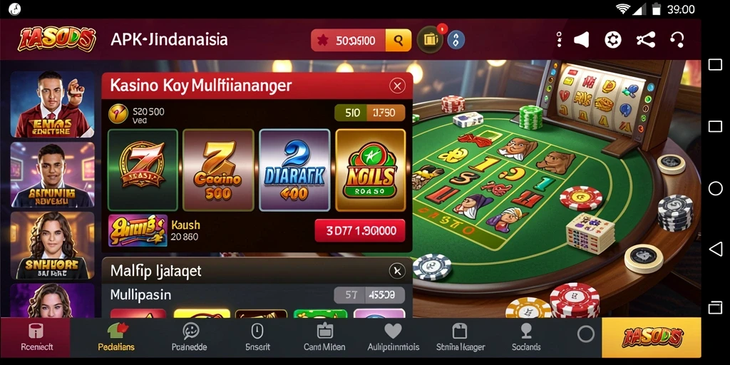 Tampilan antarmuka RAJACAIR yang modern dan ramah pengguna.
